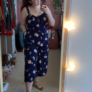 Xhileration Floral Jumpsuit